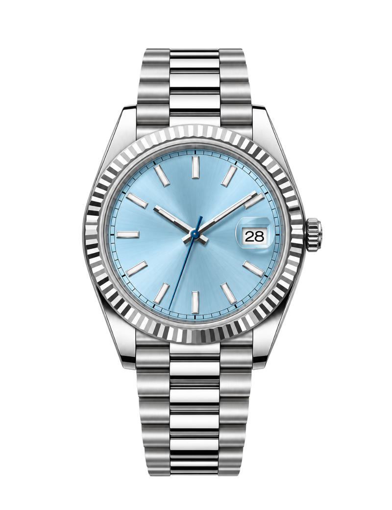 Silver Ice Blue Watch